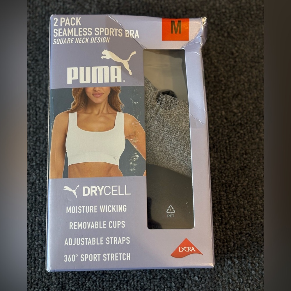 Puma Women’s Seamless Sports Bra- 2 Pack